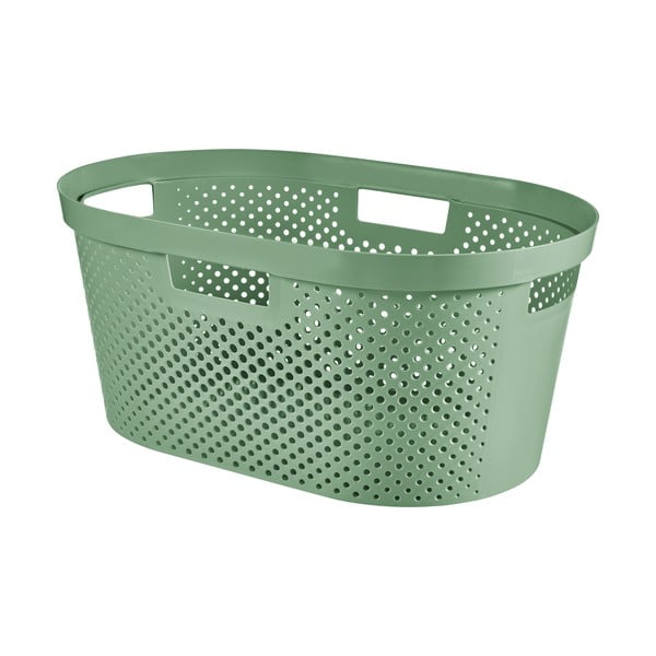 Zelena košara za rublje Curver Infinity Hamper, 40 l