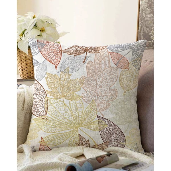 Jastučnica s udjelom pamuka Minimalist Cushion Covers Oriental Leaves, 55 x 55 cm
