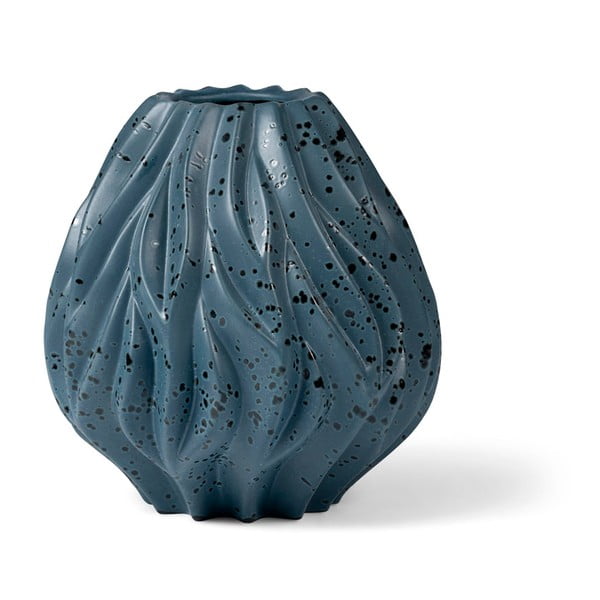 Plava porculanska vaza Morsø Flame, visina 23 cm