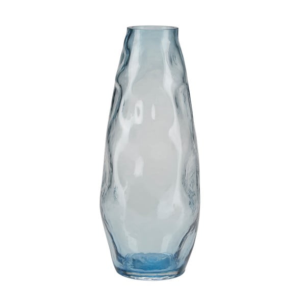 Vaza od svijetloplavog stakla Bahne & CO, visina 28 cm