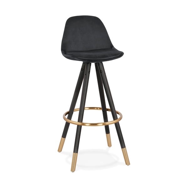Crni bar stolica čahure nositi, visina sjedala 75 cm
