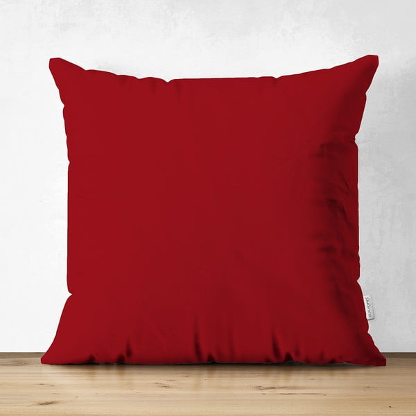 Crveni premaz na jastuk minimalističke jastuke pokriva, 45 x 45 cm