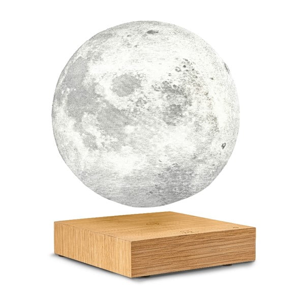 Tablica lebitiranje žarulje u obliku mjeseca Gingko Mjesec bijeli pepeo