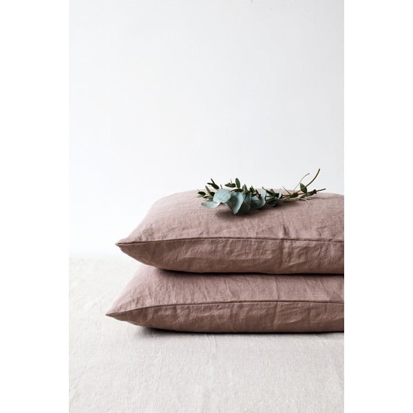 Ljubičasta lanena jastučnica Linen Tales, 70 x 90 cm