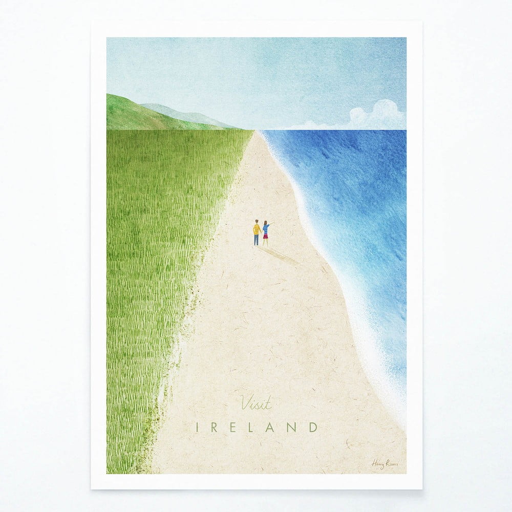 Poster Travelposter Ireland, A2