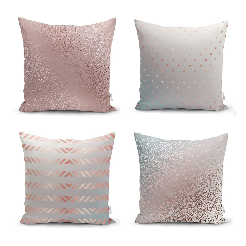 Set od 4 ukrasne jastučnice Minimalist Cushion Covers All About Pastel, 45 x 45 cm
