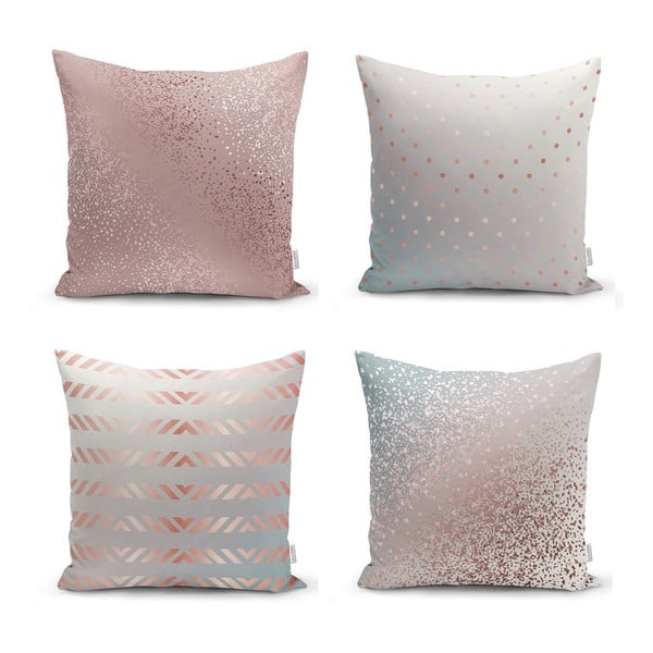 Set od 4 ukrasne jastučnice Minimalist Cushion Covers All About Pastel, 45 x 45 cm