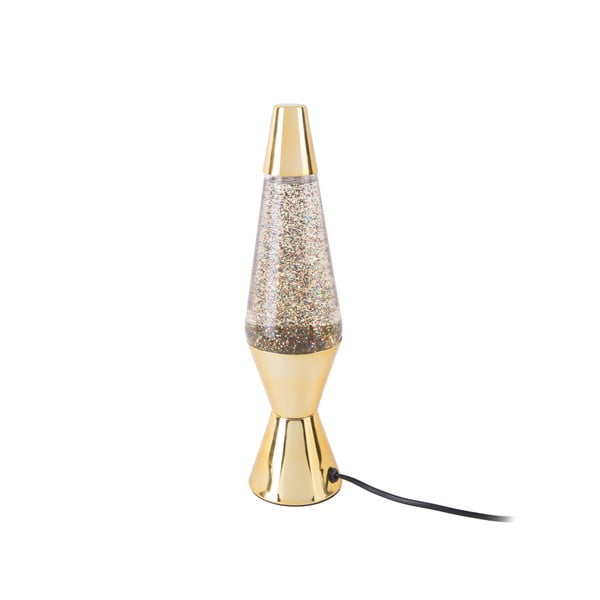 Stolna lampa sa šljokicama u zlatnoj boji Leitmotiv Glitter, visina 37 cm