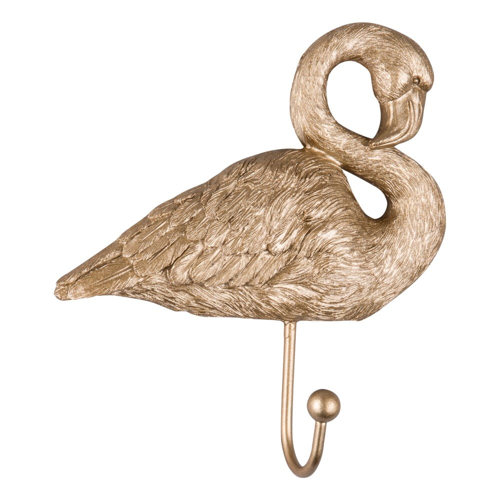 Vješalica u zlatnoj boji Leitmotiv Flamingo