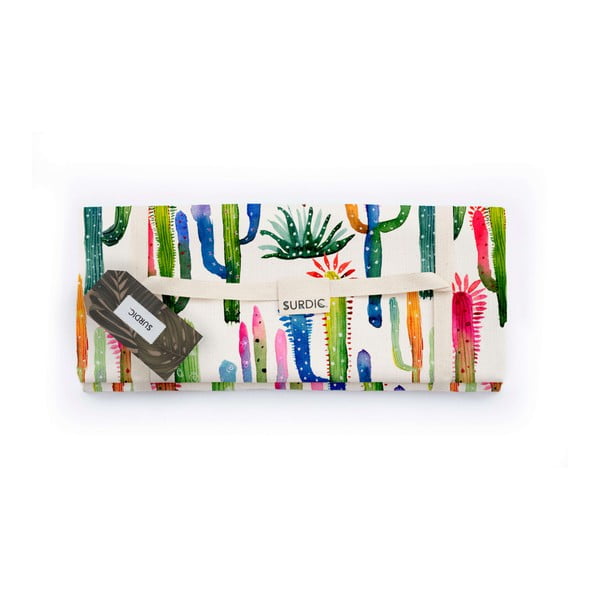 Piknik deka Surdic Manta Picnic Watercolor Cactus, 140 x 170 cm