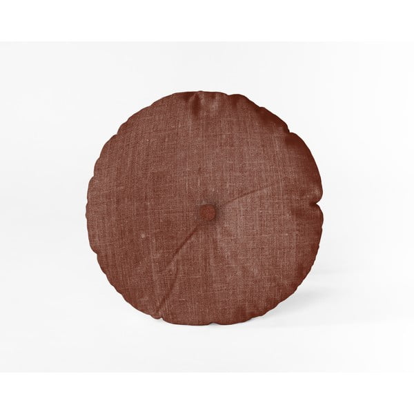 Burgundski jastuk Really Nice Things Cojin Redondo Burgundy, ⌀ 45 cm