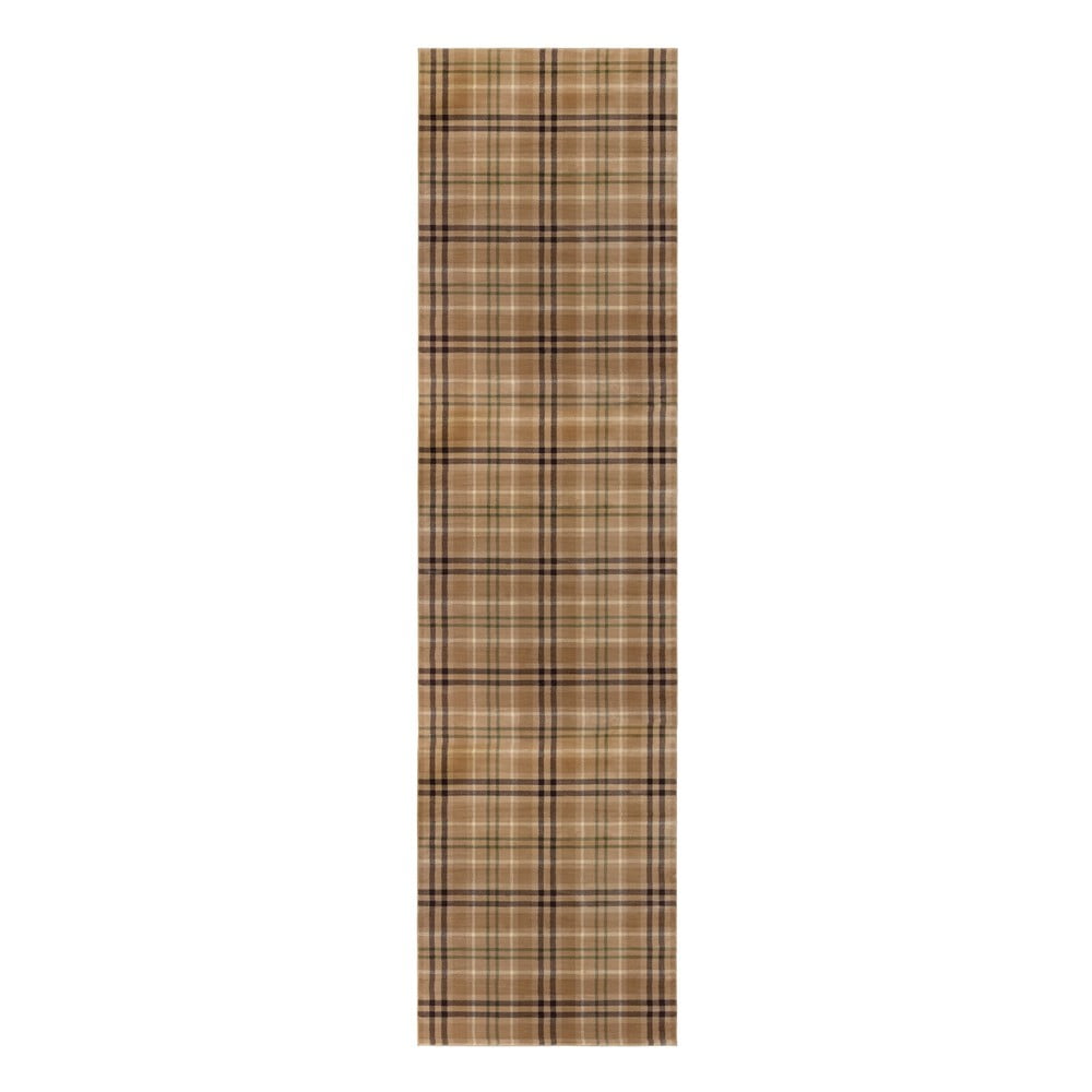 Smeđa podloga Flair Rugs Highland, 60 x 230 cm