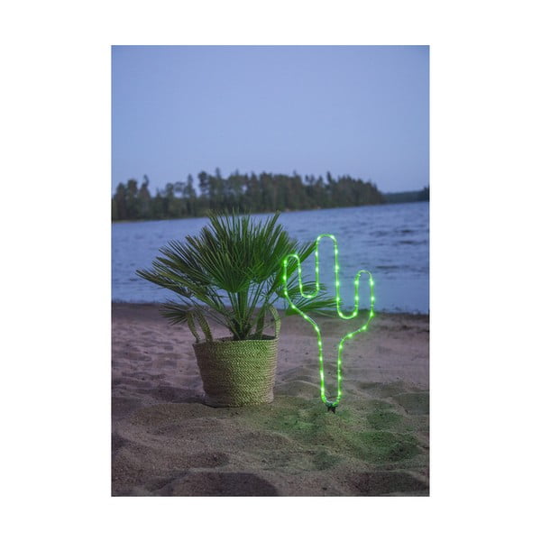 Zelena vanjska LED svjetiljka u obliku kaktusa Star Trading Tuby