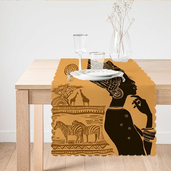 Gazi za stol minimalistički jastuk pokriva afričku ženu, 45 x 140 cm