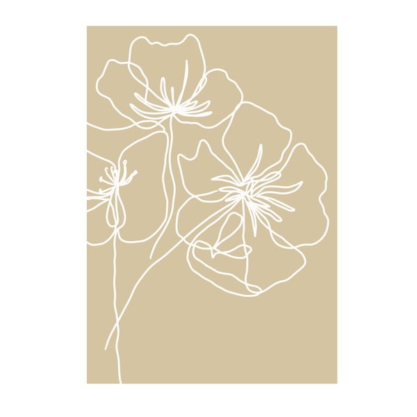 Poster na visokoj kvaliteti papira Veronika Boulová cvatnje, 29 x 41 cm