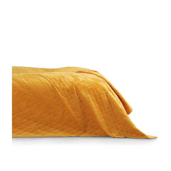Žuti prekrivač AmeliaHome Laila med, 260 x 240 cm