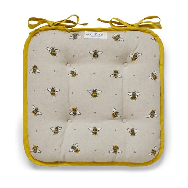 Beige-žuti pamučni sjedala Cooksmart ® bumble pčele
