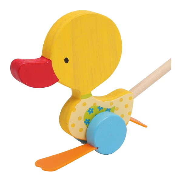 Drvena igračka na povlačenje Legler Duck Tine