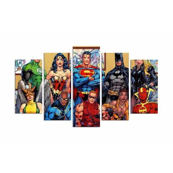 5-dijelna slika Super Heroes