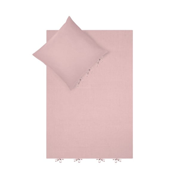 Ružičasta posteljina Port Maine Indica, 135 x 200 cm