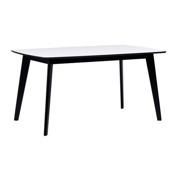 Crno-bijeli blagovaonski stol Rowico Griffin, 150 x 90 cm