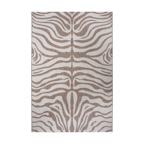 Brown-Beige Vanjski tepih Ragami Safari, 80 x 150 cm