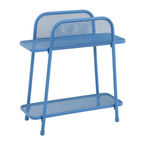 Plavi metalni stolić za balkon ADDU MWH, visina 70 cm