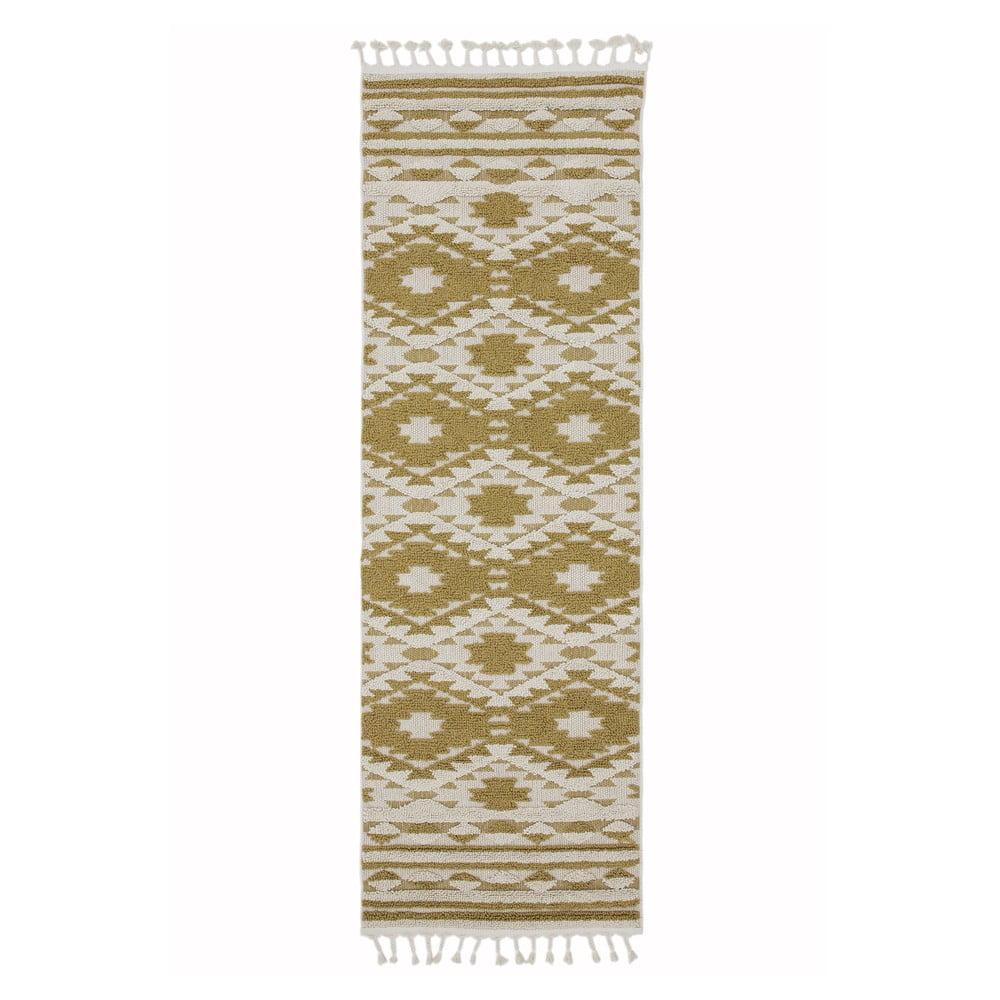 Žuti tepih Asiatic Carpets Taza, 80 x 240 cm