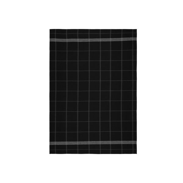 Crni kuhinjski ručnik iz pamuka Södahl Geometric, 50 x 70 cm