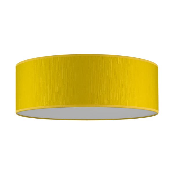 Žuta stropna svjetiljka Bulb Attack Doce XL, ⌀ 45 cm