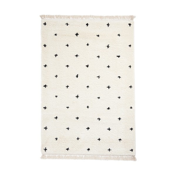 Bijelo-crni tepih Think Rugs Boho Dots, 120 x 170 cm