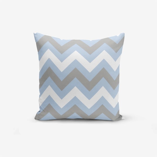 Navlaka za jastuk Minimalist Cushion Covers Zigzag Blue, 45 x 45 cm