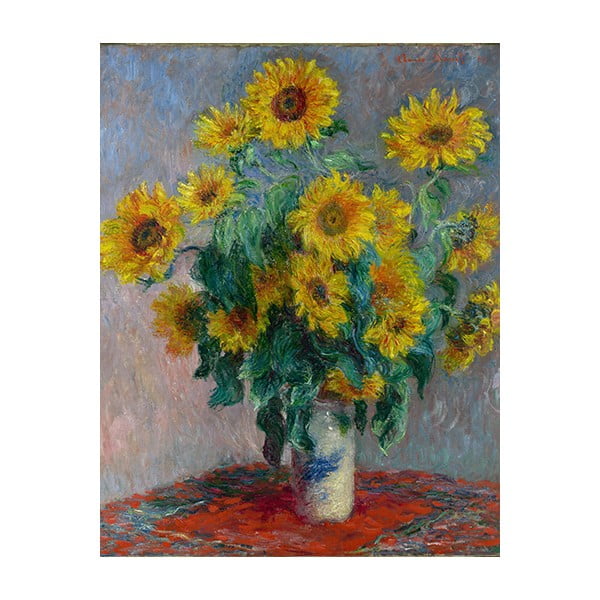 Reprodukcija slika Claude Monet - Bouquet of Sunflowers 50 x 40 cm