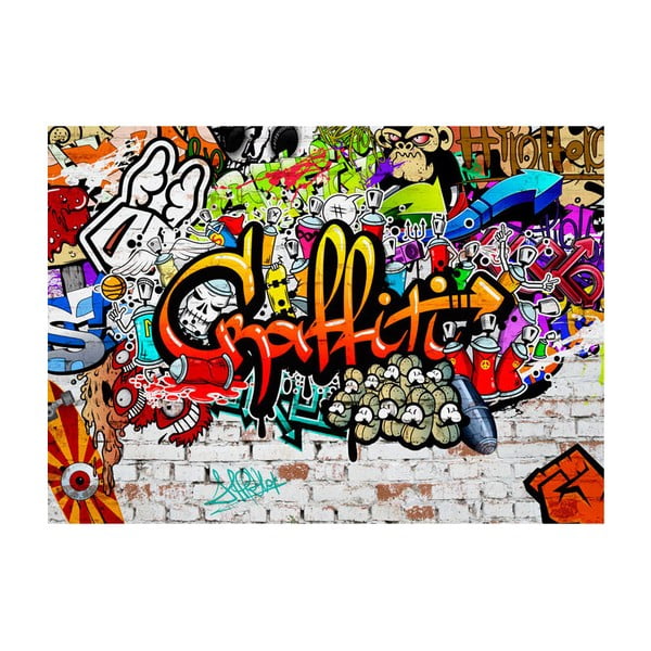 Velika tapeta Bimago Colourful Graffiti, 400 x 280 cm