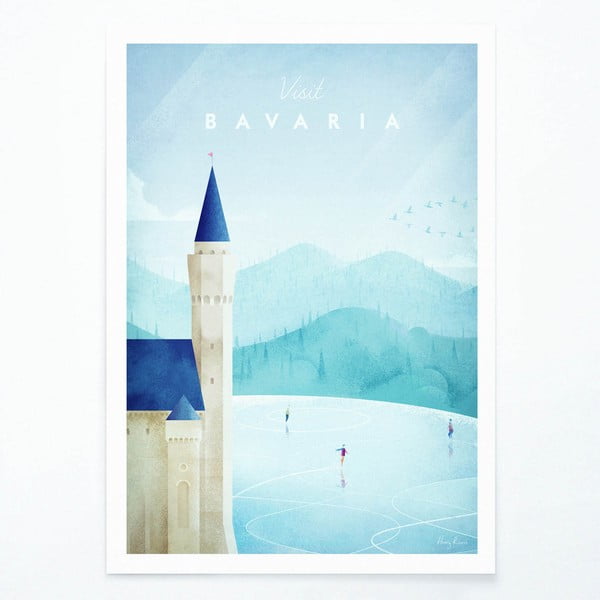 Poster Travelposter Bavaria, A3