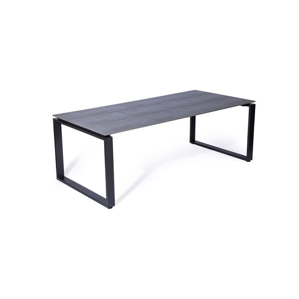Sivi vrtni stol za 8 osoba Bonami Selection Strong, 210 x 100 cm