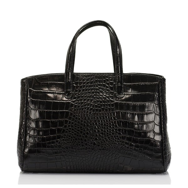 Crna kožna torbica Lisa Minardi Magna