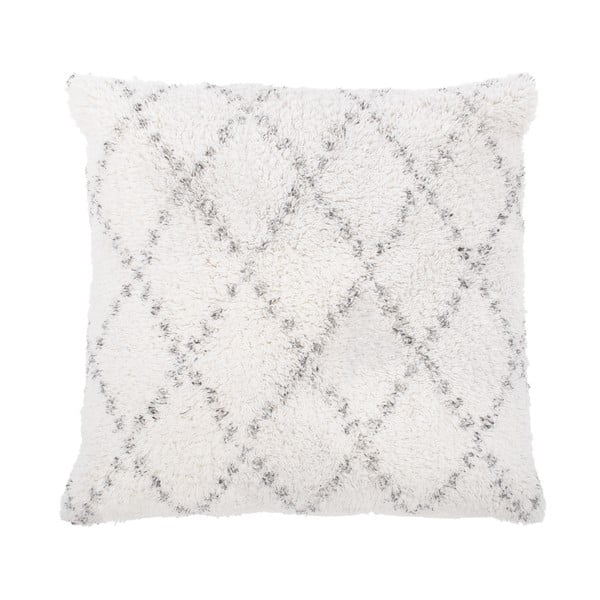 Bijelo-sivi pamučni ukrasni jastuk Tiseco Home Studio Geometric, 45 x 45 cm