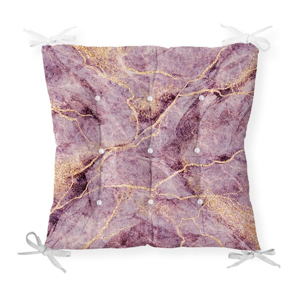 Putovnica s pamučnim minimalističkim jastukom pokriva lila mramor, 40 x 40 cm