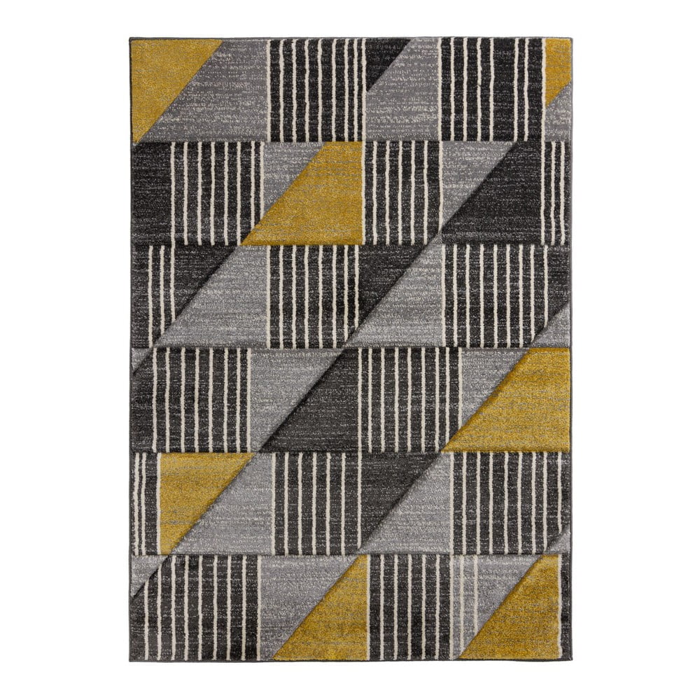 Sivo-žuti tepih Flair Rugs Velocity, 200 x 290 cm