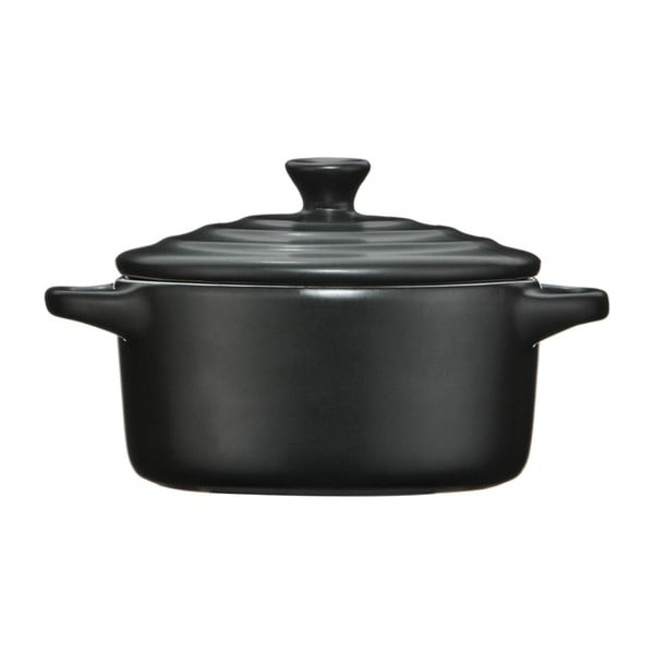 Crni keramički lonac Premier Housewares, 230 ml