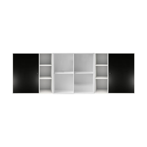Crno-bijela zidna komoda Hammel Mistral Kubus, 206 x 69 cm