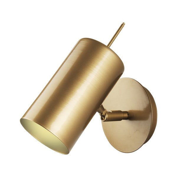Zidna svjetiljka u zlatnoj boji Squid Lighting Geo, visina 23 cm