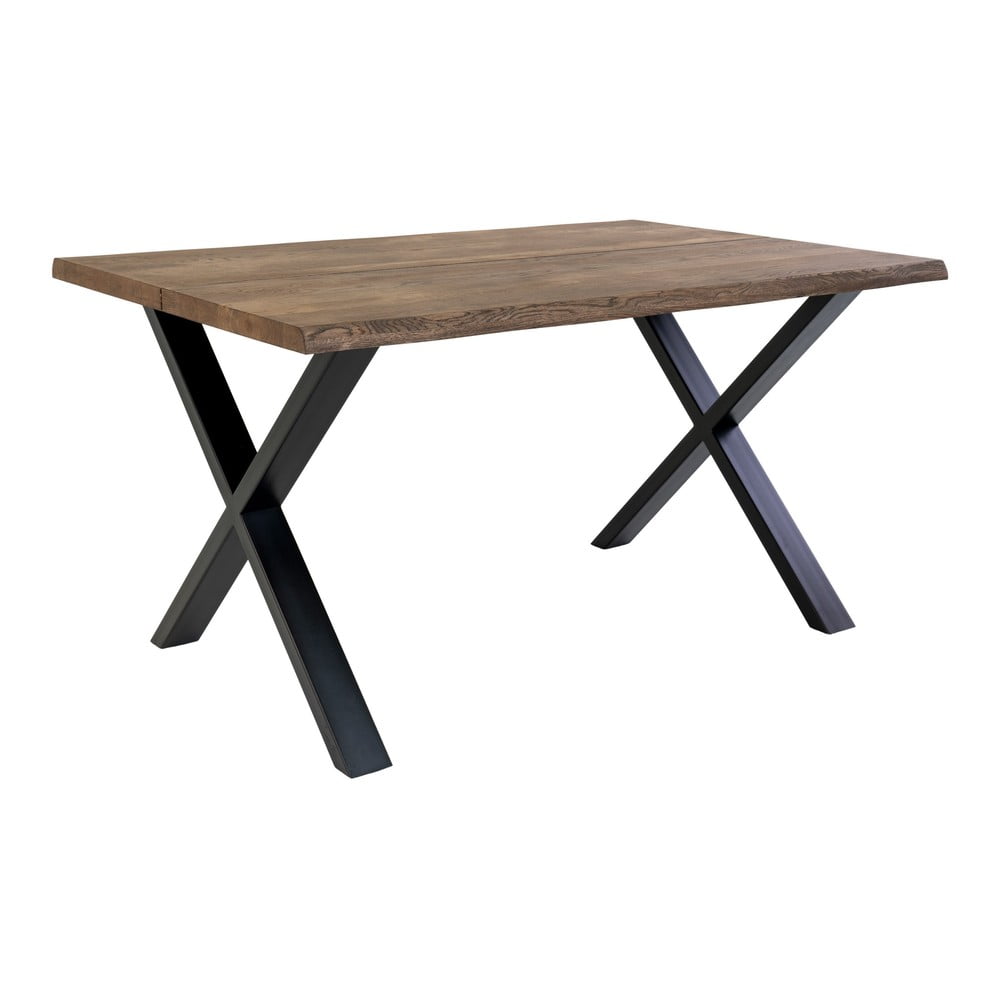 Blagovaonski stol s pločom od punog hrasta House Nordic Toulon Smoked, 140 x 95 cm