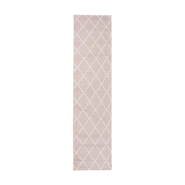 Ružičasta tepih staza Floorita Lattice 60 x 150 cm