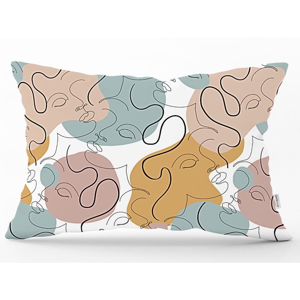 Jastuk premaz minimalistički jastuk pokriva crtanje umjetničkog pravokutnika, 35 x 55 cm
