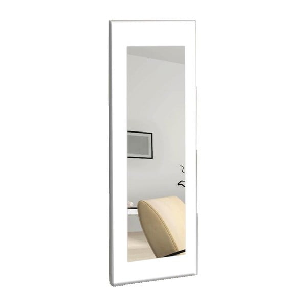Zidno zrcalo s bijelim okvirom oyo koncept Chiva, 40 x 120 cm
