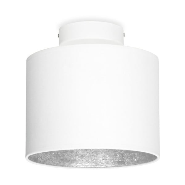 Bijeli stropna lampa s detaljima u srebrnoj Sotto Luce MIKA Elementary XS, 20 cm