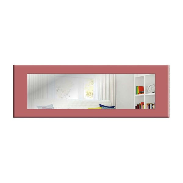 Zidno zrcalo s ružičastim okvirom oyo koncepta Eve, 120 x 40 cm