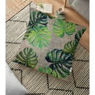 Jastuk premaz s pamučnim minimalističkim jastukom pokriva banana lišće, 70 x 70 cm
